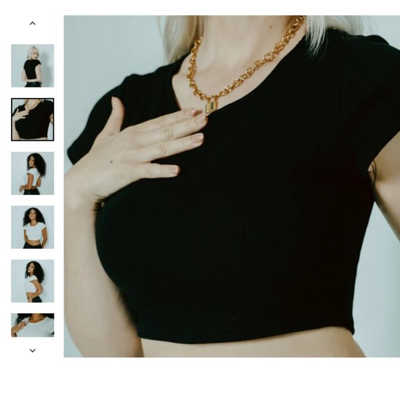 BABY TEE BRAMI CROP XL Black Klassy Network - Picture 2 of 9